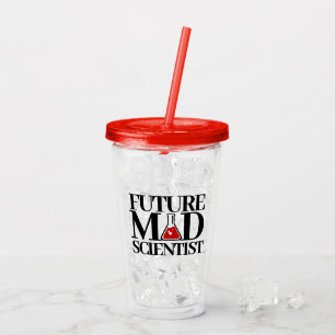 Verre En Acrylique Futur Funny Mad Scientifique avec bécher de chimie