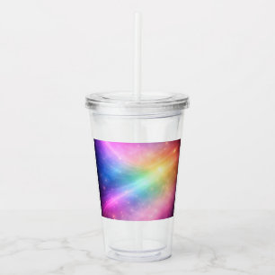 Verre En Acrylique Galaxie Arc-en-Ciel