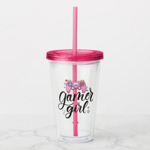 Verre En Acrylique Gamer fille