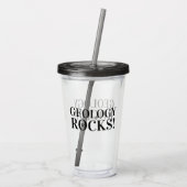 Verre En Acrylique géologie rocks! Géologue (Dos)