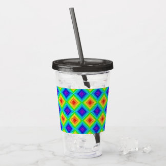 Verre En Acrylique Geometric Topography - Acrylic Tumbler