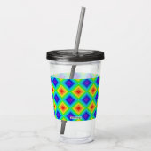Verre En Acrylique Geometric Topography - Acrylic Tumbler (Dos)
