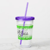 Verre En Acrylique Glass irlandais St Patrick's Day (Dos)