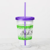 Verre En Acrylique Glass irlandais St Patrick's Day (Devant)