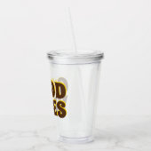 Verre En Acrylique Good Vibes | Tournesol jaune vif (Gauche)