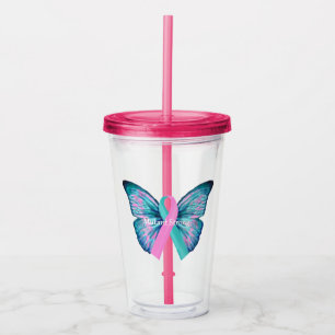 Verre En Acrylique Grand mutant de papillon fort