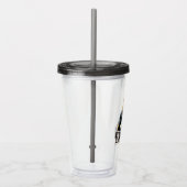 Verre En Acrylique Graphique Caractère et nom Adam noir (Droite)