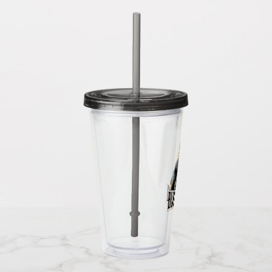 Verre En Acrylique Graphique Caractère et nom Adam noir (Droite)