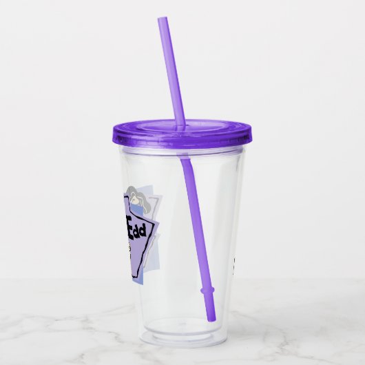 Verre En Acrylique Graphique de caractères d'édition (Gauche)