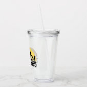 Verre En Acrylique Graphique de silhouette de coucher de soleil des G (Gauche)