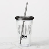 Verre En Acrylique Graphique du code barre de Rick et Morty (Dos)