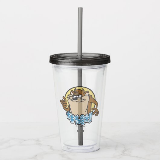Verre En Acrylique Graphique en cercle extensible TAZ™ (Devant)
