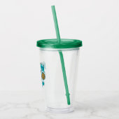 Verre En Acrylique Graphique sous-marin d'Aquaman | Chibi Aquaman (Gauche)