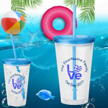 Grèce Coeur Drapeau Bleu AMOUR Personnalisé