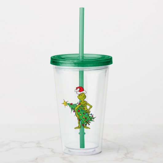 Verre En Acrylique Grinch Classique | Vilain (Devant)