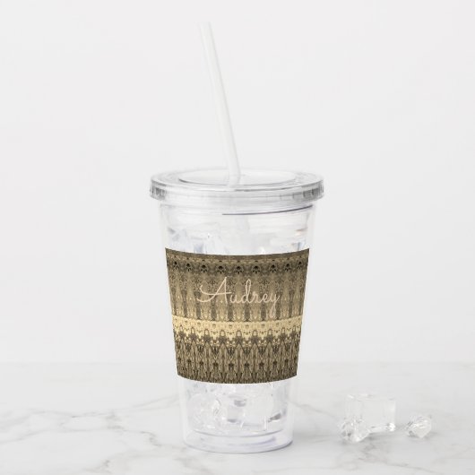 Verre En Acrylique Gris Et Beige (Devant glace)