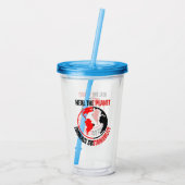 Verre En Acrylique Guérir la planète, embrasser la durabilité (Dos)