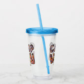 Verre En Acrylique Halloween Camping | Jeu de mots (Gauche)