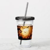 Verre En Acrylique Halloween/chauve-souris/Citrouille/automne (Dos)