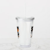 Verre En Acrylique Halloween éffrayant Noir Et Orange (Droite)