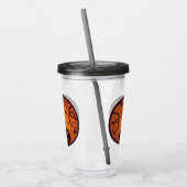 Verre En Acrylique Halloween Jack-o'-lantern citrouille visage et ara (Gauche)