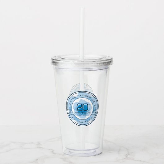 Verre En Acrylique Harmony Dental 20th Anniversary Tumbler with Straw (Devant)