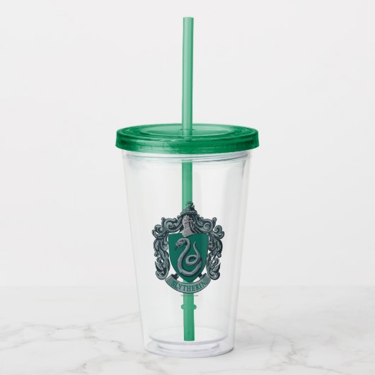 Verre En Acrylique Harry Potter | Slytherin Crest Green (Devant)
