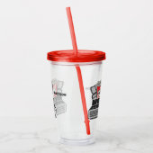 Verre En Acrylique Heure du film de nom personnalisé (Gauche)