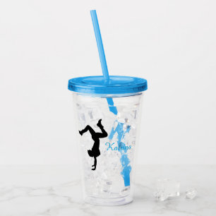 Verre En Acrylique HipHop Dance Personnalisée Silhouette Tumbler