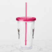 Verre En Acrylique Hippie de léopard chic (Droite)