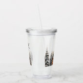 Verre En Acrylique Hivernal Cerf Bois Bébé Son Froid Dehors (Gauche)