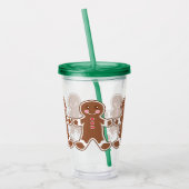 Verre En Acrylique Holiday Gingerbread Beverage Tumbler (Gauche)