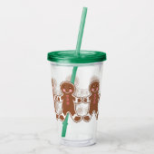 Verre En Acrylique Holiday Gingerbread Beverage Tumbler (Dos)