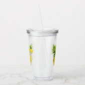 Verre En Acrylique Illustration d'ananas (Gauche)