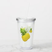 Verre En Acrylique Illustration d'ananas (Dos)