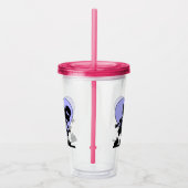 Verre En Acrylique Illustration de baiser rétro (Droite)