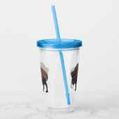 Verre En Acrylique Illustration de bison (Gauche)