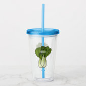 Verre En Acrylique Illustration de Bok choy (Devant)