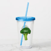 Verre En Acrylique Illustration de Broccoli (Dos)