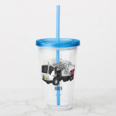 Verre En Acrylique Illustration de camion à ordures (Devant)