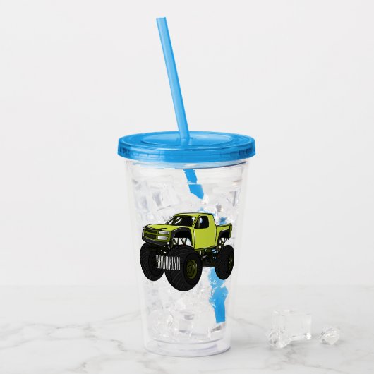 Verre En Acrylique Illustration de camion monstre (Devant glace)