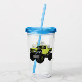 Verre En Acrylique Illustration de camion monstre (Dos)