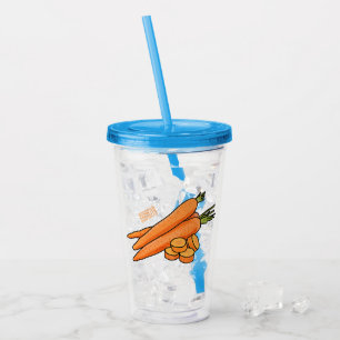 Verre En Acrylique Illustration de carotte
