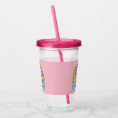 Verre En Acrylique Illustration de Cat Unicorn (Gauche)