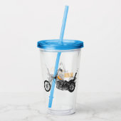 Verre En Acrylique Illustration de Chopper Motorcycle 1950 (Dos)