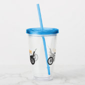 Verre En Acrylique Illustration de Chopper Motorcycle 1950 (Gauche)