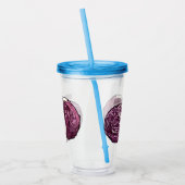 Verre En Acrylique Illustration de chou rouge (Gauche)