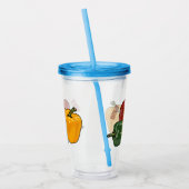 Verre En Acrylique Illustration de dessin de Capsicum (Gauche)