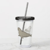 Verre En Acrylique Illustration de dessin de phoque éléphant (Dos)