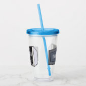 Verre En Acrylique Illustration de dessin sur micro-ondes (Gauche)